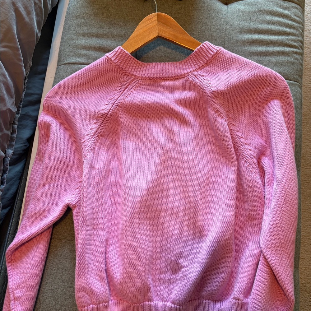 The Great. The Tiny Cardigan in the color Lilac Blossom - Picture 8 of 11